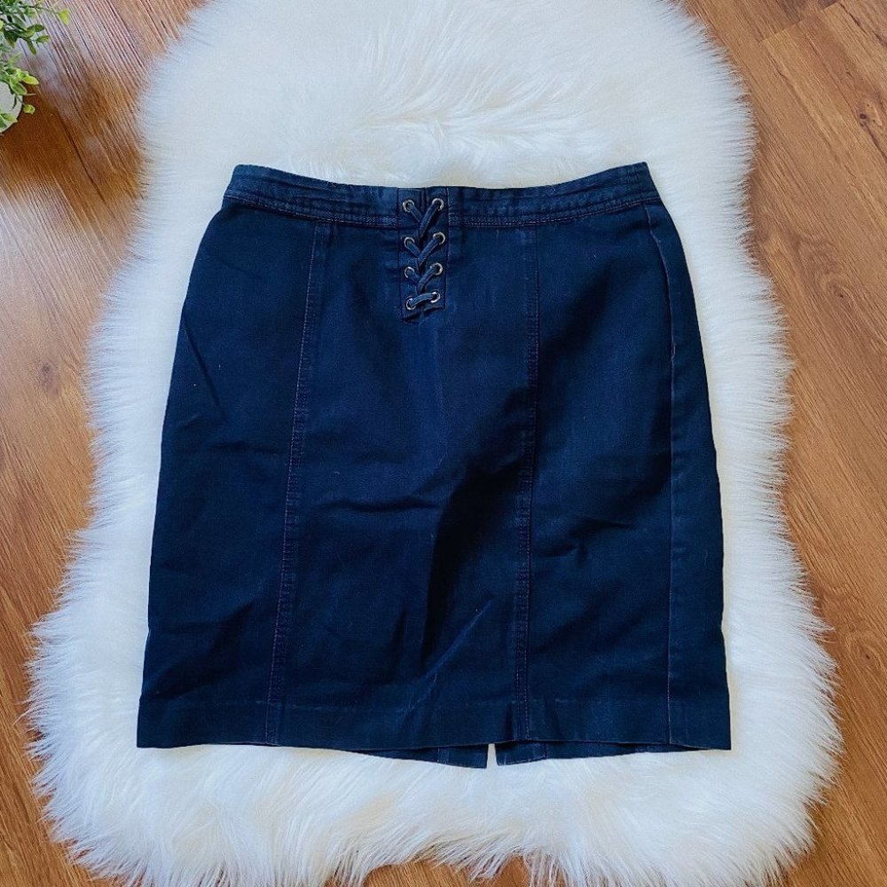 Talbolts Petites Dark Denim Mini Skirt Size 8P